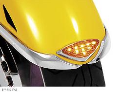 Show chrome® accessories l.e.d. front fender medallion