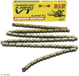 D.i.d 520 vt2 narrow enduro racing chain with x-ring® technology