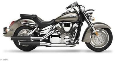 Road burner double eagle chrome header / black muffler with slt™