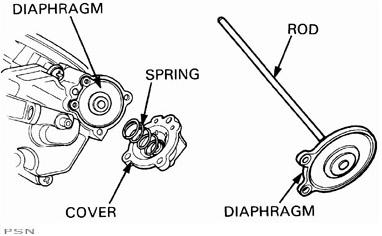 K & l carb pump diaphragm valve sets for honda goldwings