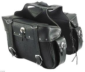 Ameritex large slant saddlebag with side pocket
