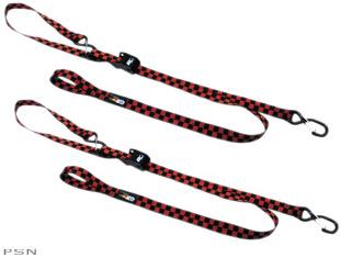 Ek motor sports® ratchet cat dual clip soft end tiedown strap