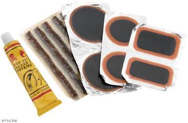 Bikemaster tire and tube patch and plug replacement kit