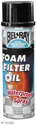 Bel-ray®  waterproof foam filter oil (aerosol)