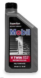 Mobil 1 with supersyn v-twin 20w-50 for cruisers