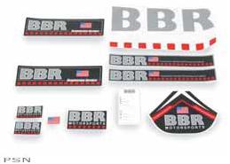 Bbr 11-piece decal kit