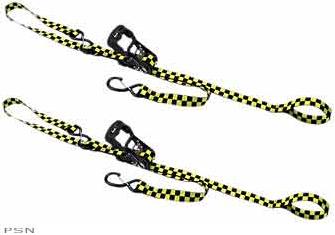 Ek motor sports ratchet cat dual clip soft end tiedown strap