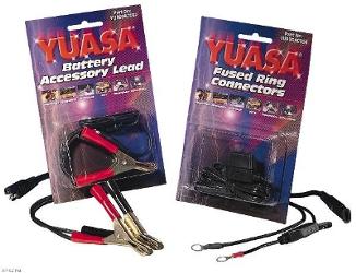 Yuasa® battery replacement leads and ring connectors