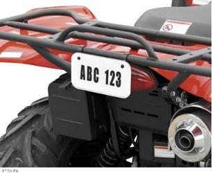 Quadboss atv license / registration kit