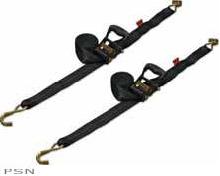 Drop-tail utility tiedown straps