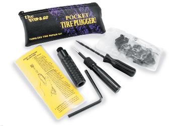 Stop & go tubeless tire plugger