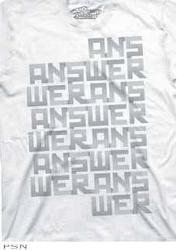 Answer folded white t-shirts