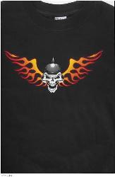 Lethal threat biker skull short sleeve tees