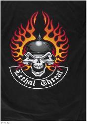 Lethal threat biker skull short sleeve tees