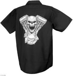 Lethal threat evil twins engine workshirt