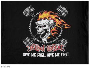 Lethal threat give me fuel, give me fire short sleeve tees