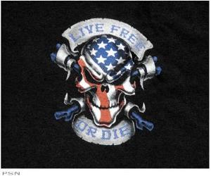 Lethal threat live free or die short sleeve tees