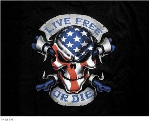 Lethal threat live free or die short sleeve tees