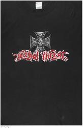 Lethal threat skull iron cross short sleeve tees