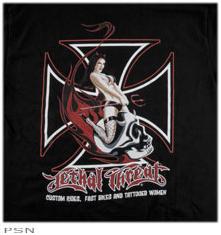 Lethal threat skull rider short sleeve tees