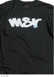 Msr® stamped black long sleeve t-shirts