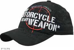 Speed and strength my motorcycle is my weapon hat