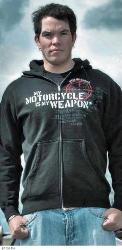 Speed and strength my motorcycle is my weapon hoody