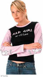 Ucp bad girl with an attitude long sleeve tee