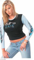 Ucp chic with an attitude long sleeve tee