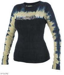 V-twin long sleeve tie dye tee