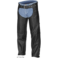 River road™ plain leather chaps