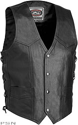 River road™ plain leather vest