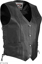 River road™ plain leather vest