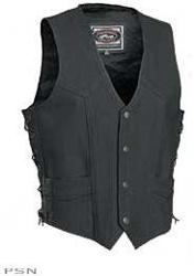 River road™ vapor perforated leather vest