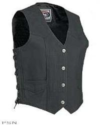 River road™ vapor perforated leather vest