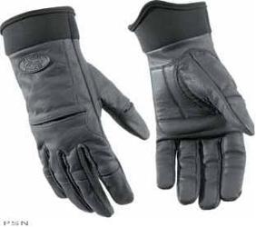 River road™ chisel matte black leather gloves