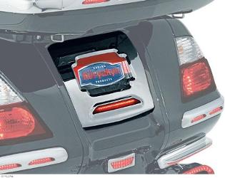 Kuryakyn license area trim with lights