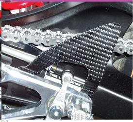 Carbon fiber works heel guards