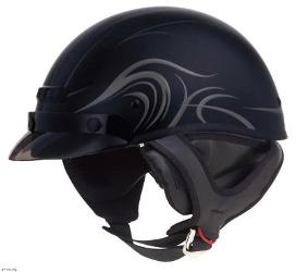 Gmax gm35 half helmet - fully dressed