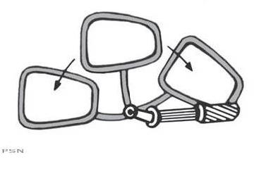 Bar end mirror