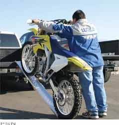 Fly racing folding aluminum motorcycle ramp