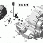 Renegade 500 EFI Коробка передач в сборе