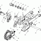 MAGNUM 325 2X4 HDS -A02CB32FC Swing arm / rear gearcase mounting