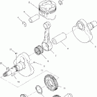 MAGNUM 500 RMK - A02CD50AB Коленвал и поршни