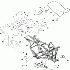 MAGNUM 500 RMK - A02CD50AB Заднее крыло и сиденье