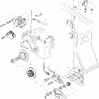 SPORTSMAN 500 ALL OPTIONS - A02CH50 Rear brake / foot pedal