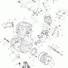 SPORTSMAN 6X6 - A02CL50AA Крепление двигателя