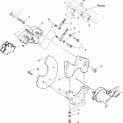 SCRAMBLER 500 2X4 - A01BA50AB Задний суппорт тормозной