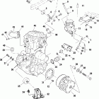 SCRAMBLER 500 2X4 - A01BA50AB Крепление двигателя