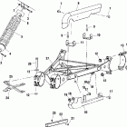 SPORTSMAN 6X6 - A01CL50AA Swing arm weldment (rear)